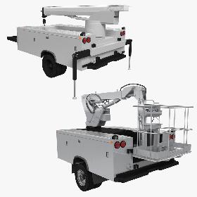 Service Truck Shell Collection 3D